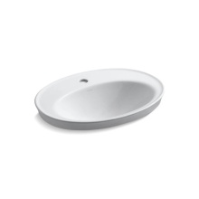 Kohler 2075-1-0 - Serif® 22-1/4'' oval drop-in bathroom sink
