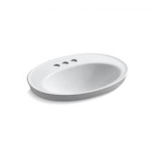 Kohler 2075-4-0 - Serif® 22-1/4'' oval drop-in bathroom sink