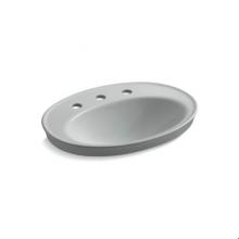 Kohler 2075-8-95 - Serif® Drop-in bathroom sink with 8'' widespread faucet holes