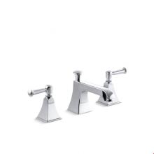 Kohler 454-4S-CP - Memoirs® Stately Widespread bathroom sink faucet with lever handles