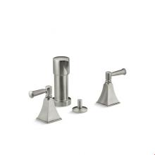 Kohler 470-4S-BN - Memoirs® Stately Vertical spray bidet faucet with lever handles