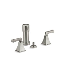 Kohler 470-4V-BN - Memoirs® Stately Vertical spray bidet faucet with Deco lever handles