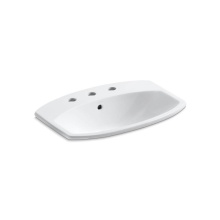 Kohler 2351-8-0 - Cimarron® 22-3/4'' rectangle drop-in bathroom sink