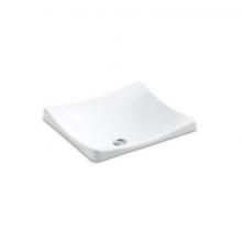 Kohler 2833-0 - DemiLav® 18-1/4'' rectangular vessel bathroom sink, no overflow