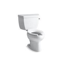 Kohler 3505-TR-0 - Wellworth® Classic Two-piece elongated toilet, 1.6 gpf