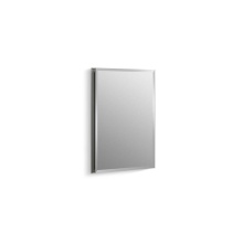 Kohler CB-CLR1620FS - 16'' W x 20'' H aluminum single-door medicine cabinet with mirrored door, beve