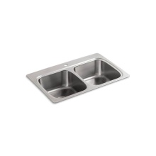Kohler 5267-1-NA - Verse™ 33'' top-mount double-bowl kitchen sink