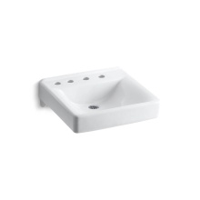 Kohler 2053-NL-0 - Soho® 20'' x 18'' wall-mount/concealed arm carrier bathroom sink with 8&a