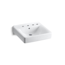 Kohler 2053-R-0 - Soho® 20'' x 18'' wall-mount/concealed arm carrier bathroom sink with 8&a