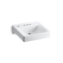 Kohler 2054-NL-0 - Soho® 20'' x 18'' wall-mount/concealed arm carrier bathroom sink with 4&a