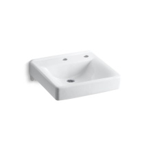 Kohler 2084-NR-0 - Soho® 20'' x 18'' wall-mount/concealed arm carrier bathroom sink with sin