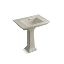 Kohler 2268-8-G9 - Memoirs® Stately 30'' Pedestal bathroom sink with widespread faucet holes