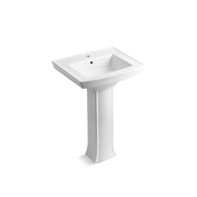 Kohler 2359-1-0 - Archer® 24'' rectangular pedestal bathroom sink