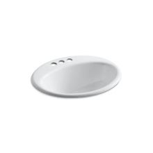 Kohler 2905-4-0 - Farmington® 19-1/4'' oval drop-in bathroom sink