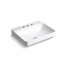 Kohler 2660-8-0 - Vox® 23'' rectangular vessel bathroom sink