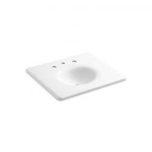 Kohler 3048-8-0 - Iron/Impressions® 25'' Enameled cast iron vanity top with integrated round sink
