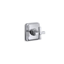 Kohler T13174-3A-CP - Pinstripe® Pure MasterShower® volume control valve trim with cross handle