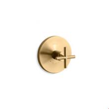 Kohler T14488-3-BGD - Purist® Valve trim with cross handle for thermostatic valve, requires valve
