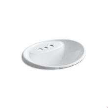 Kohler 2839-4-0 - Tides® Drop-in bathroom sink with 4'' centerset faucet holes