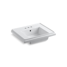 Kohler 2757-4-0 - Tresham® 24'' square pedestal bathroom sink