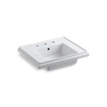 Kohler 2757-8-0 - Tresham® 24'' square pedestal bathroom sink