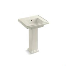Kohler 2844-1-96 - Tresham® 24'' pedestal bathroom sink with single faucet hole