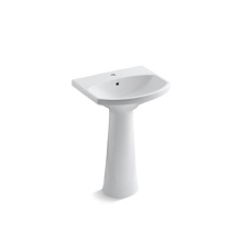 Kohler 2362-1-0 - Cimarron® 22-3/4'' rectangular pedestal bathroom sink