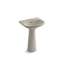 Kohler 2362-4-G9 - Cimarron® Pedestal bathroom sink with 4'' centerset faucet holes