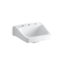 Kohler 1724-0 - Chesapeake™ 19-1/4'' x 17-1/4'' wall-mount/concealed arm carrier bathroom si