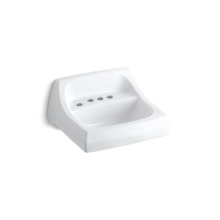 Kohler 2005-L-0 - Kingston™ 21-1/4'' x 18-1/8'' wall-mount/concealed arm carrier bathroom sink