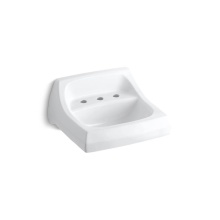 Kohler 2006-0 - Kingston™ 21-1/4'' x 18-1/8'' wall-mount/concealed arm carrier bathroom sink