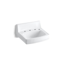 Kohler 2030-R-0 - Greenwich™ 20-3/4'' x 18-1/4'' wall-mount/concealed arm carrier bathroom sin