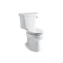 Kohler 3998-RZ-0 - Wellworth® Two-piece elongated 1.28 gpf toilet with right-hand trip lever, tank cover locks,