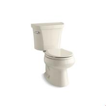 Kohler 3997-47 - Wellworth® Two piece round front 1.28 gpf toilet
