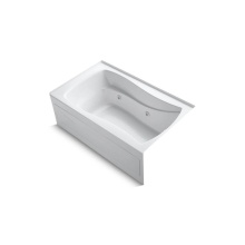 Kohler 1239-RAW-0 - Mariposa® 60'' x 36'' alcove whirlpool bath Bask® heated surface, ri