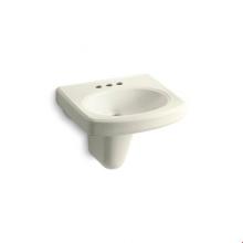 Kohler 2035-4-96 - Pinoir® Wall-mount bathroom sink with 4'' centerset faucet holes