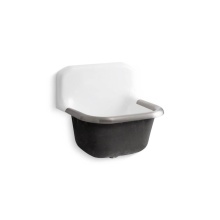 Kohler 6719-0 - Bannon™ 24'' x 20-1/4'' wall-mount or P-trap mount service sink with rim gua