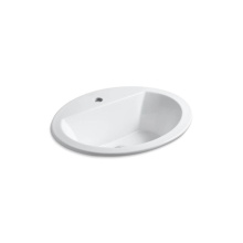 Kohler 2699-1-0 - Bryant® 20-1/4'' oval drop-in bathroom sink