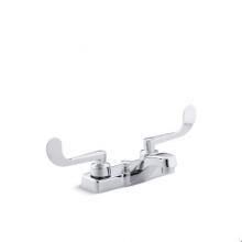 Kohler 7401-5A-CP - Triton® Centerset commercial bathroom sink faucet with pop-up drain and wristblade lever hand
