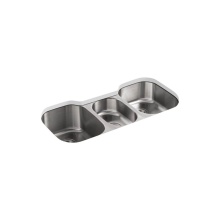Kohler 3166-NA - Undertone® 41-3/4'' undermount triple-bowl kitchen sink
