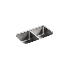Kohler 3171-NA - Undertone® 31-1/2'' undermount double-bowl kitchen sink