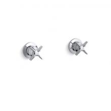 Kohler T7744-3-CP - Triton® Wall-mount valve trim with cross handles, requires valve