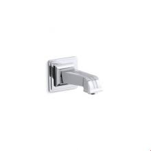 Kohler 13139-B-CP - Pinstripe® wall-mount 6-7/8'' non-diverter bath spout