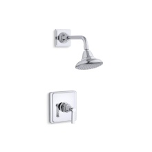 Kohler TS13134-4A-CP - Pinstripe® Pure Rite-Temp® shower trim kit with lever handle, 2.5 gpm