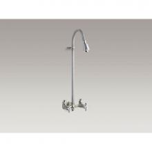 Kohler 7258-RP - Industrial exposed shower with reversible yoke and galvanized riser