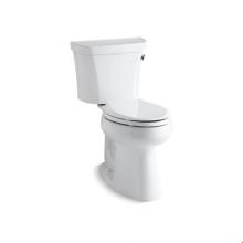 Kohler 3889-TR-0 - Highline® Two-piece elongated 1.28 gpf chair height toilet with right-hand trip lever, tank c