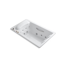 Kohler 1360-H3-0 - RiverBath® 75'' x 45'' drop-in heated whirlpool bath