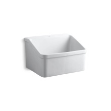 Kohler 12793-0 - Hollister™ 28'' x 22'' bracket-mount utility sink with single faucet hole