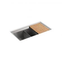 Kohler 3160-NA - Poise® 33'' undermount double-bowl kitchen sink