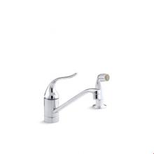Kohler 15176-F-CP - Coralais® two-hole kitchen sink faucet with 8-1/2'' spout, matching finish sidespra